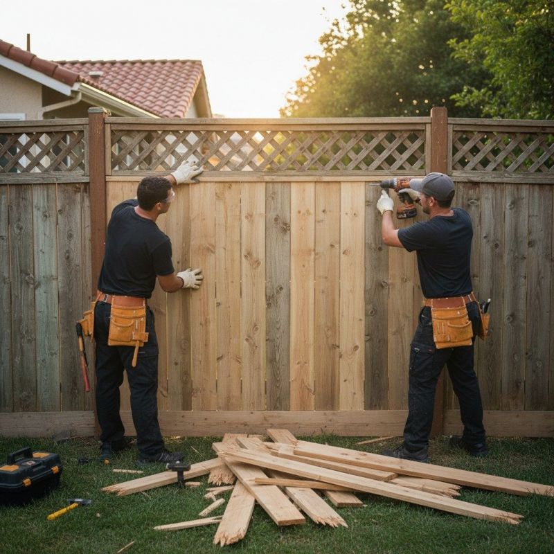 Cyclone Fence Repair detail