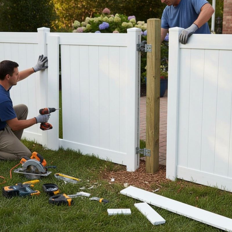 Vinyl Fence Installation